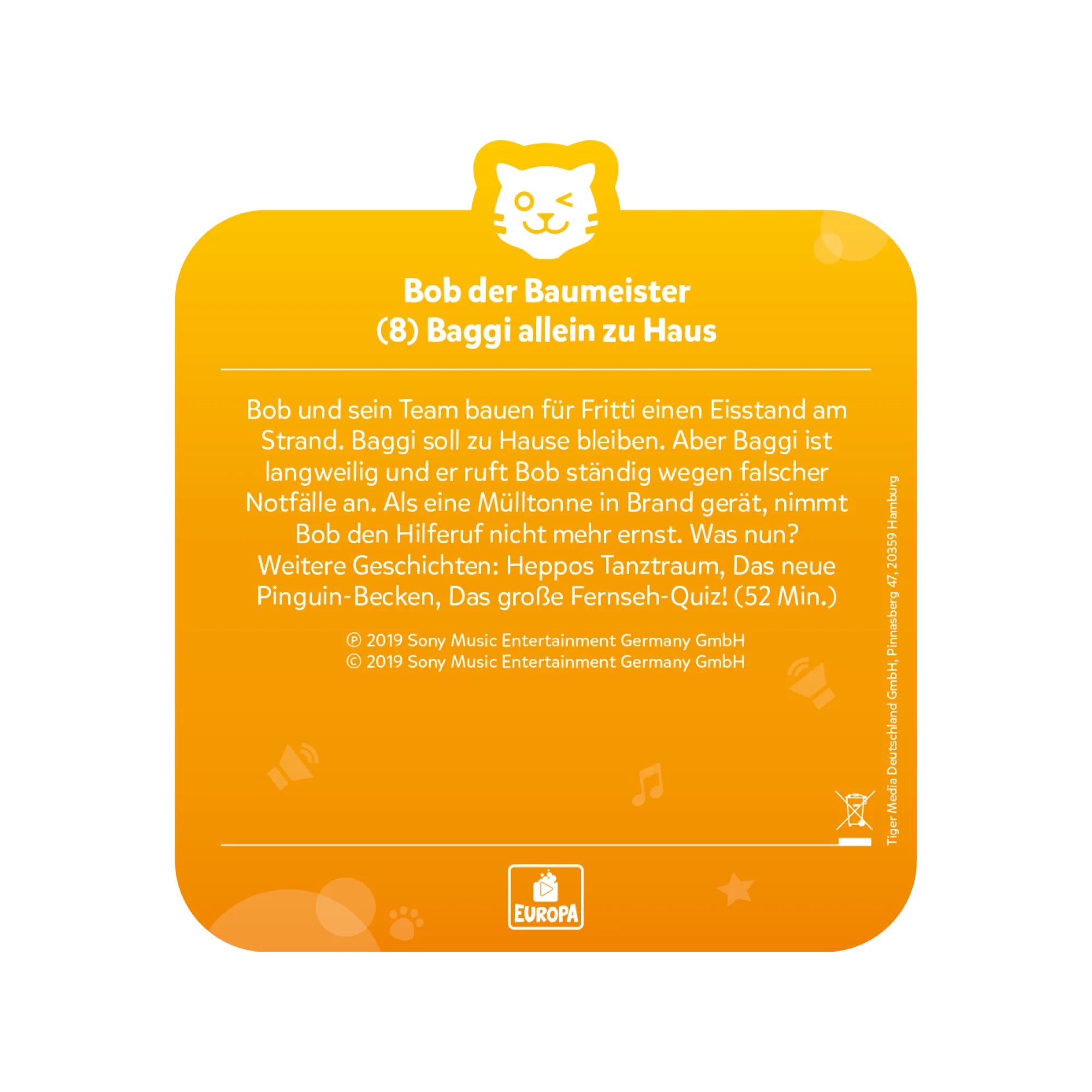 tigercard - Bob der Baumeister 8: Baggi allein zu Haus - Image 4