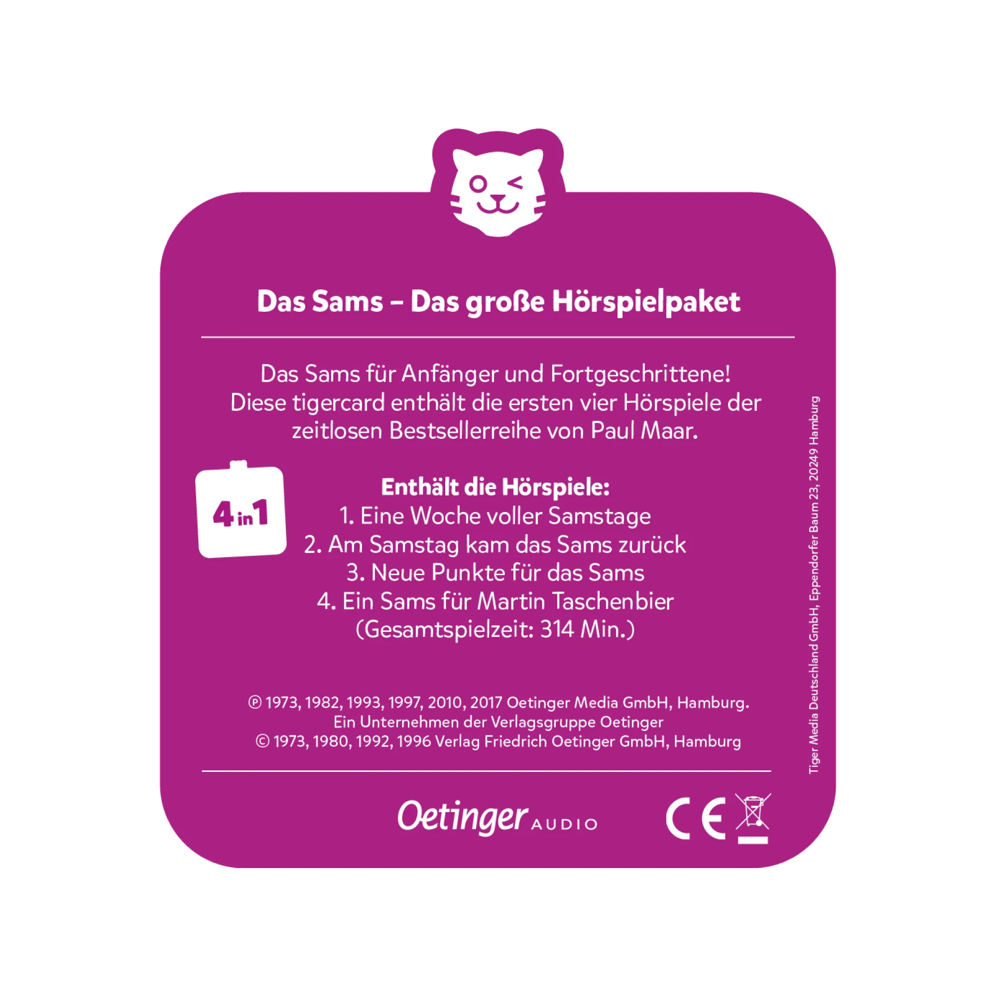 tigercard - Das Sams 4 in 1: Das große Hörspielpaket - Image 4